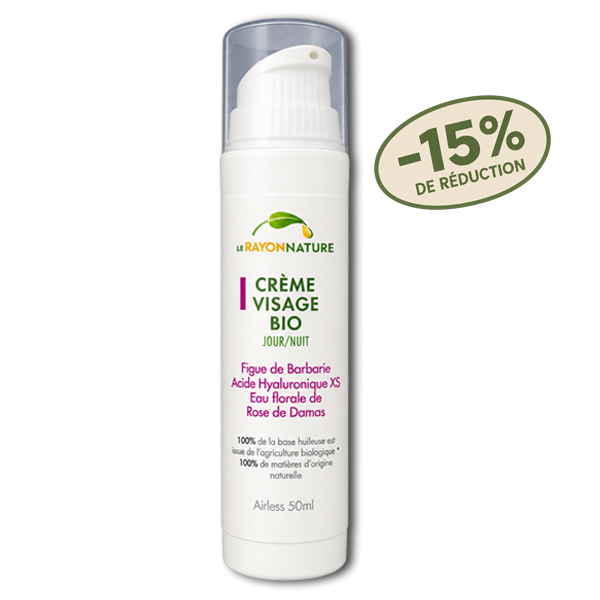 INNOVATION. Crème Visage bio - Figue de Barbarie / Acide Hyaluronique de faible poids moléculaire