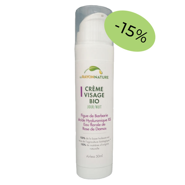 INNOVATION. Crème Visage bio - Figue de Barbarie / Acide Hyaluronique de faible poids moléculaire