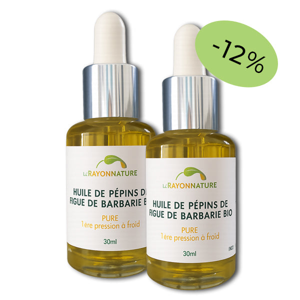 Huile de pépins de figue de Barbarie bio - 2 flacons 30ml – Offre spéciale