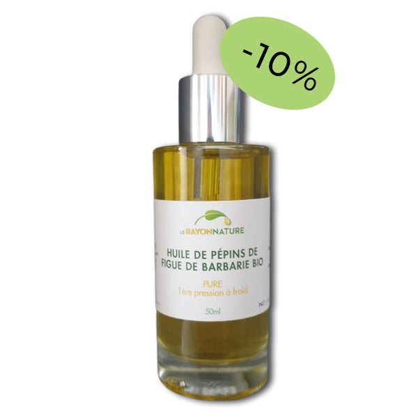 Huile de pépins de figue de Barbarie bio - 50ml - Format économique