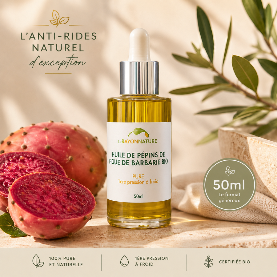 Huile de pépins de figue de Barbarie bio - 50ml - Format économique