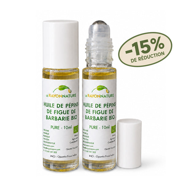 Duo Roll-on Huile de pépins de figue de Barbarie bio