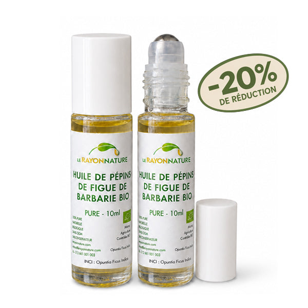 Duo Roll-on Huile de pépins de figue de Barbarie bio