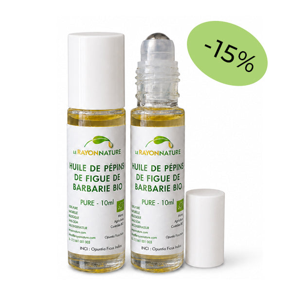 Duo Roll-on Huile de pépins de figue de Barbarie bio - Offre spéciale